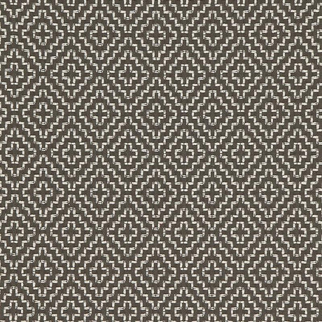 Schumacher Soho Weave Charcoal Fabric