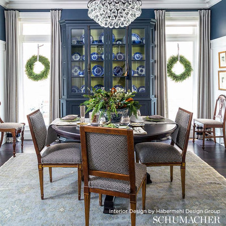 Schumacher Soho Weave Charcoal Fabric