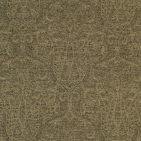 Schumacher Astor Chenille Paisley Ebony Fabric