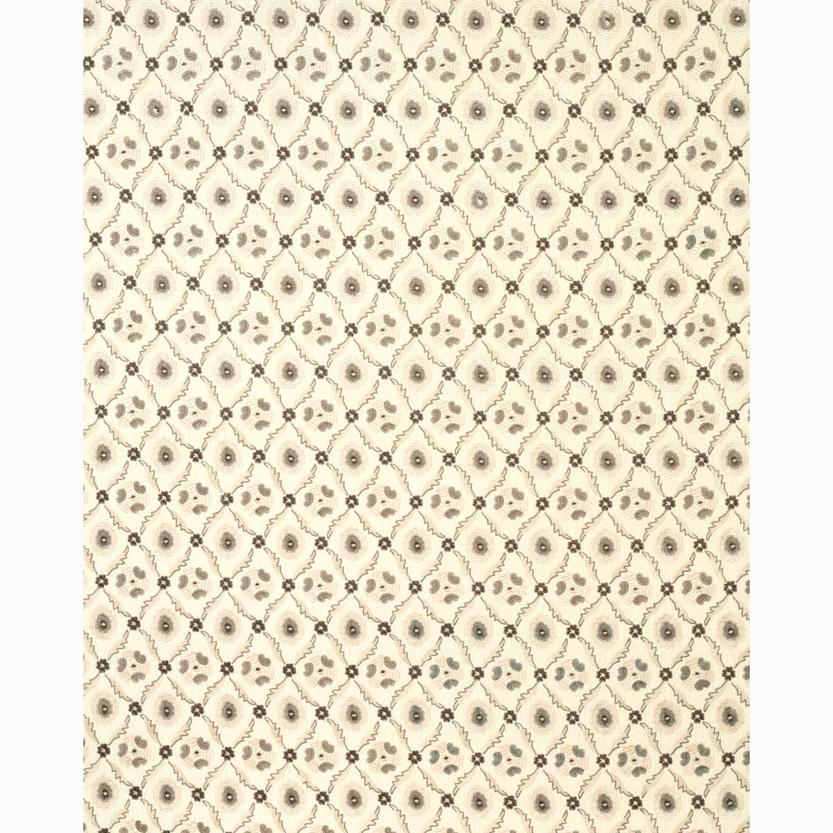 Schumacher Claremont Embroidery Grisaille Fabric