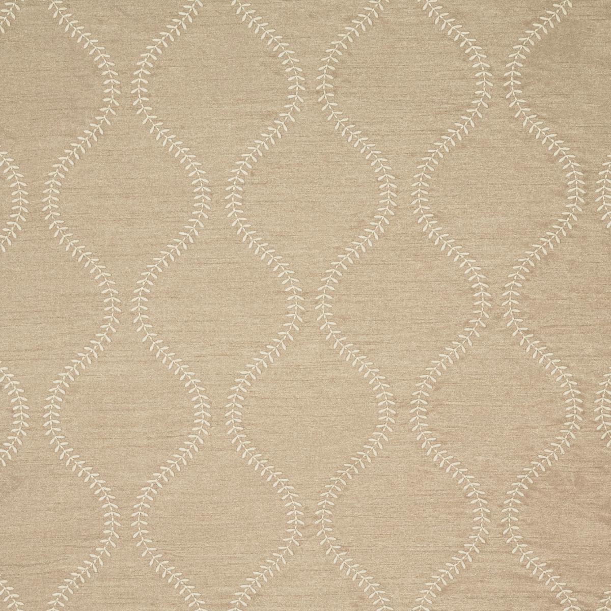 Schumacher Agadir Embroidery Chanterelle Fabric