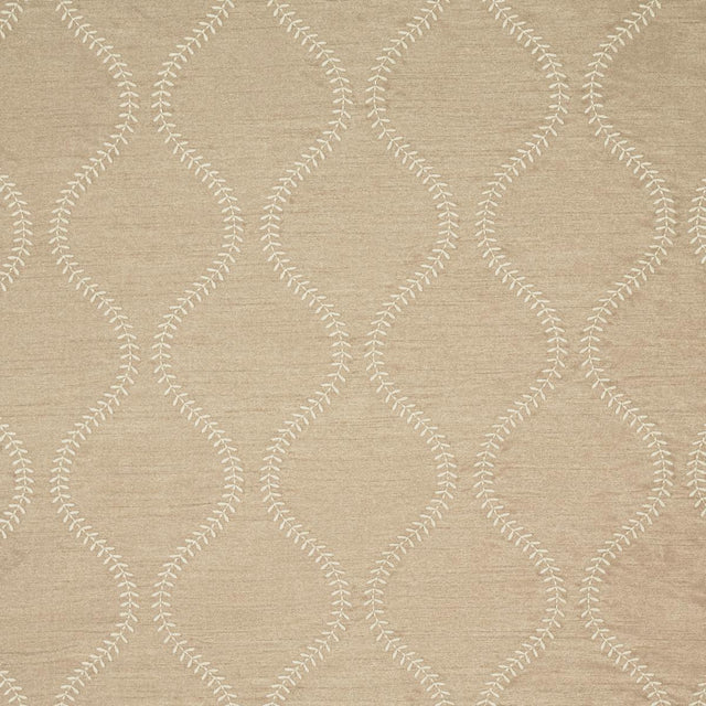 Schumacher Agadir Embroidery Chanterelle Fabric