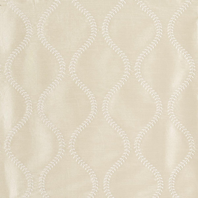 Schumacher Agadir Embroidery Champagne Fabric