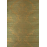 Brunschwig & Fils CHIRI ON SISAL & COTTON GOLD ON SPRING GREEN Wallpaper