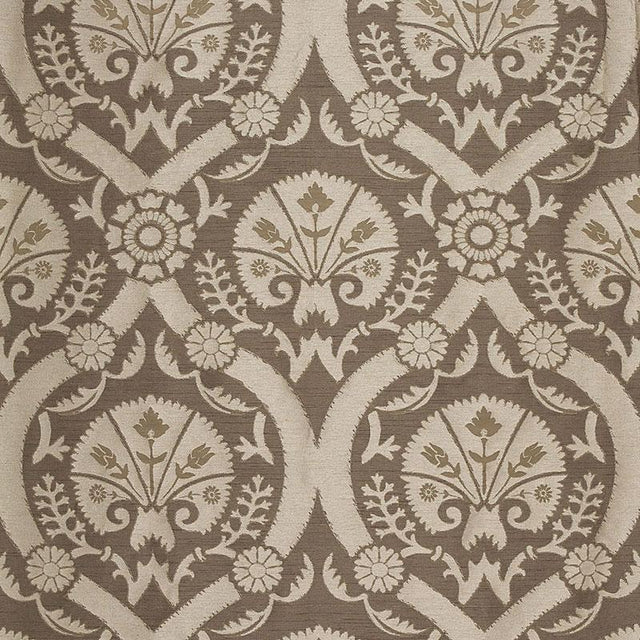Schumacher Taza Damask Chanterelle Fabric