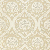 Schumacher Taza Damask Champagne Fabric