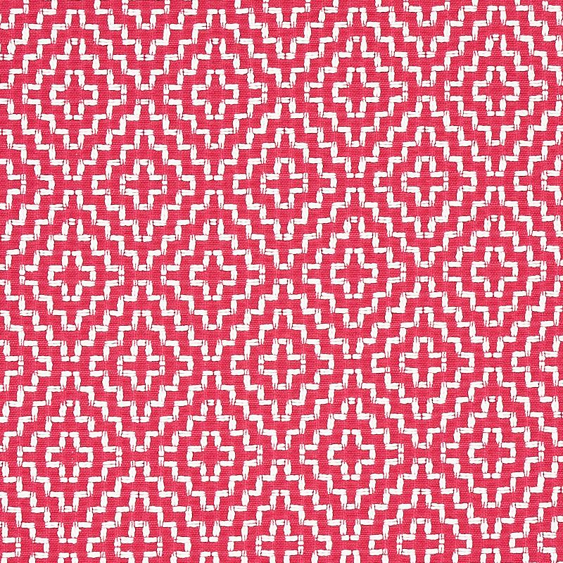 Schumacher Soho Weave Raspberry Fabric