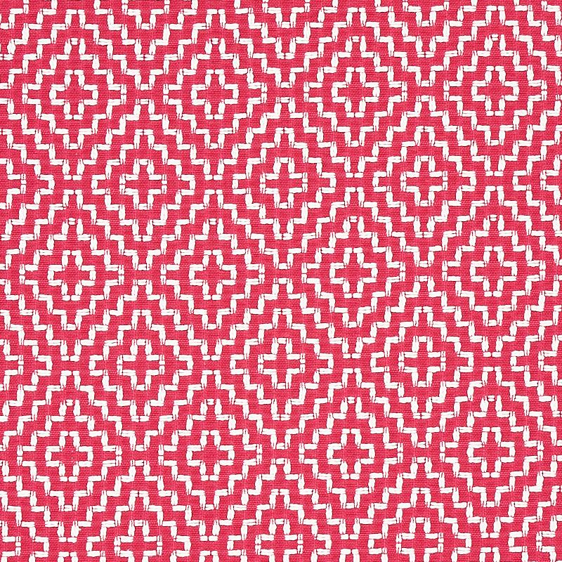 Schumacher Soho Weave Raspberry Fabric