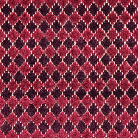 Schumacher Marrakesh Velvet Black Cherry Fabric