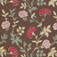 Schumacher Sheridan Embroidery Crimson Fabric