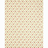 Schumacher Claremont Embroidery Crimson Fabric