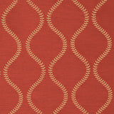 Schumacher Agadir Embroidery Spice Fabric