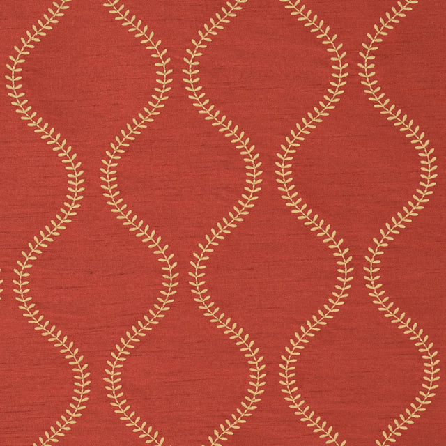 Schumacher Agadir Embroidery Spice Fabric