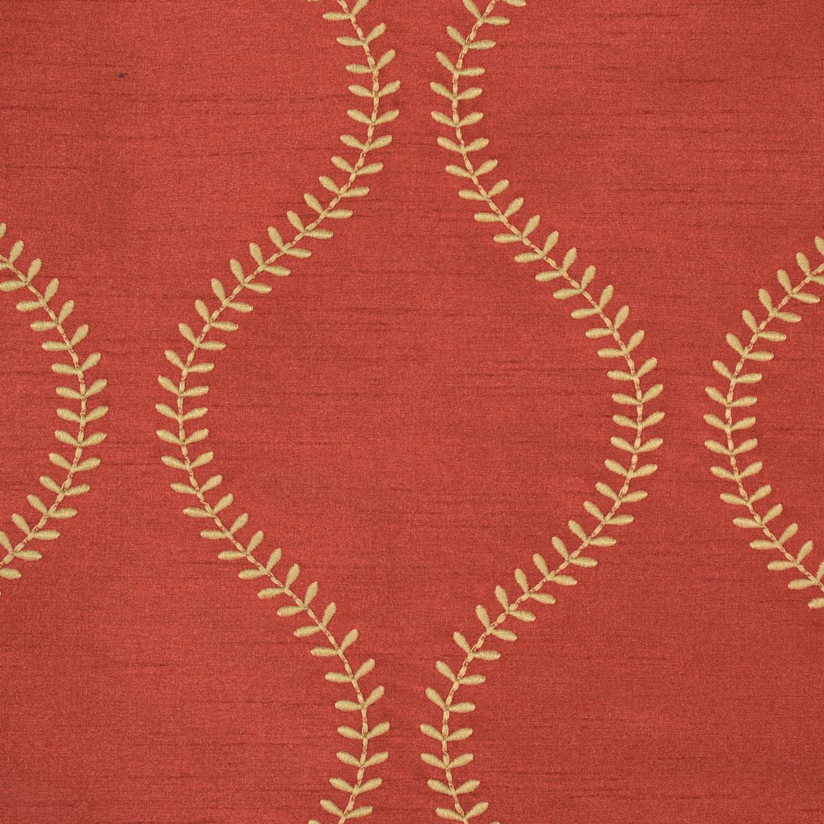 Schumacher Agadir Embroidery Spice Fabric