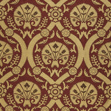 Schumacher Taza Damask Spice Fabric