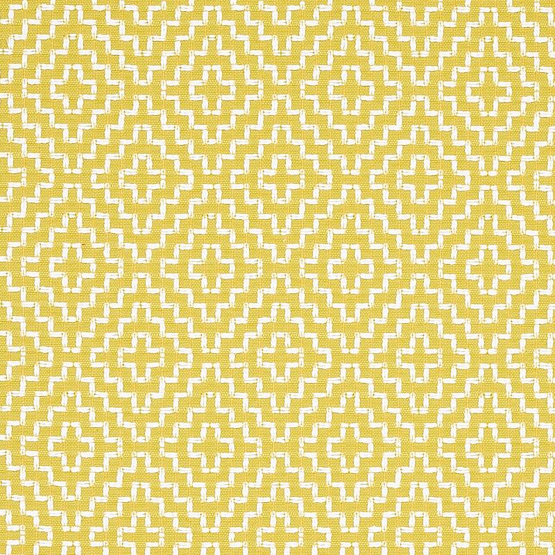 Schumacher Soho Weave Citron Fabric