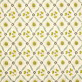 Schumacher Claremont Embroidery Chartreuse Fabric