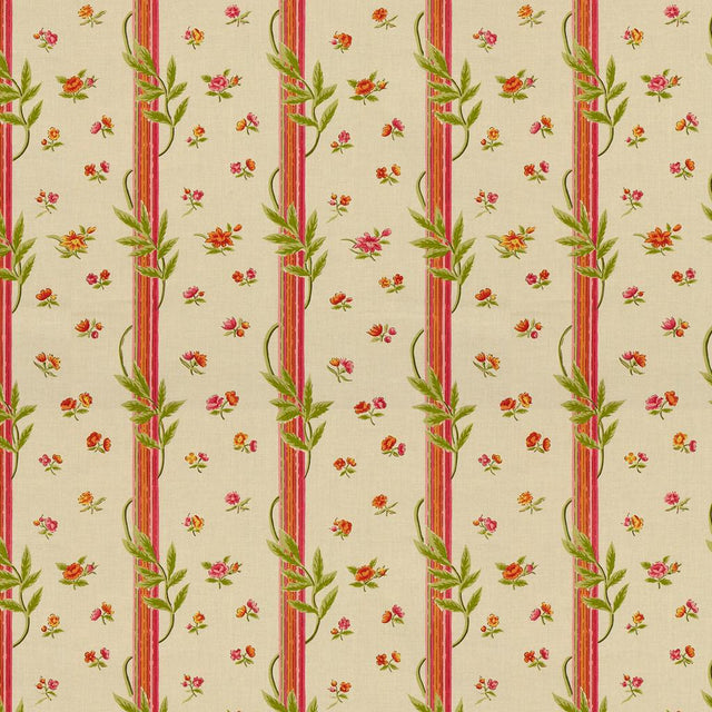 Brunschwig & Fils LES PAMPRES ROSE/MANDARIN Fabric