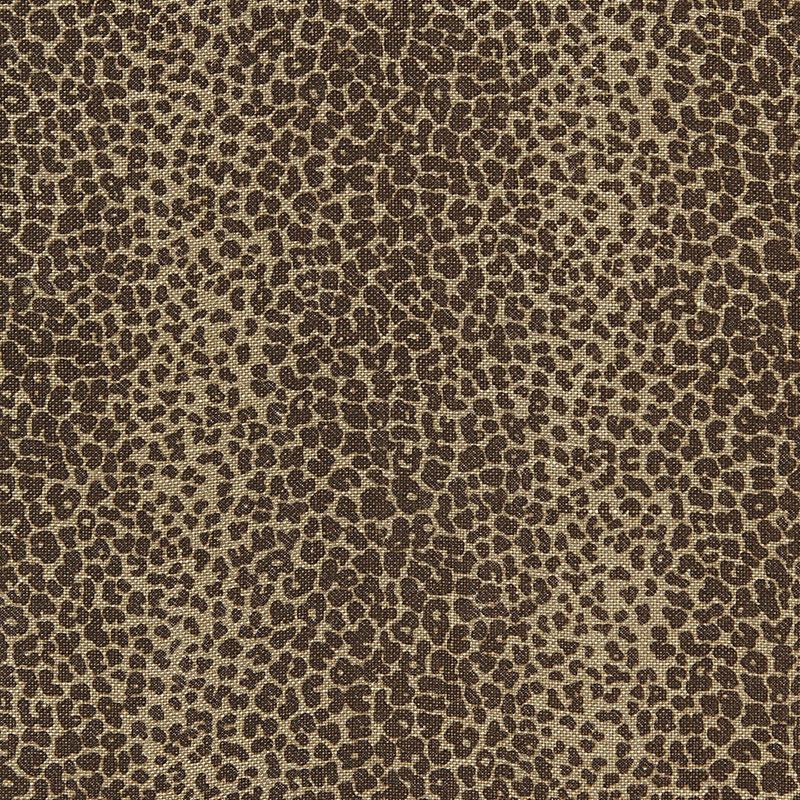 Schumacher Leopard Linen Print Java Fabric