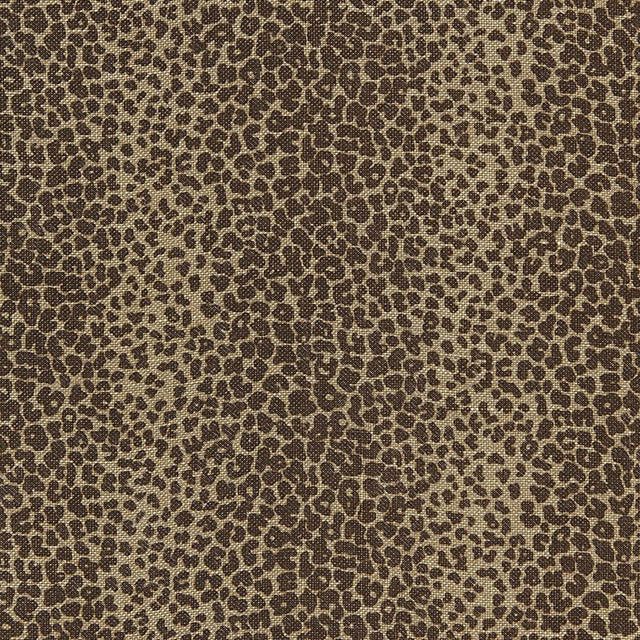 Schumacher Leopard Linen Print Java Fabric