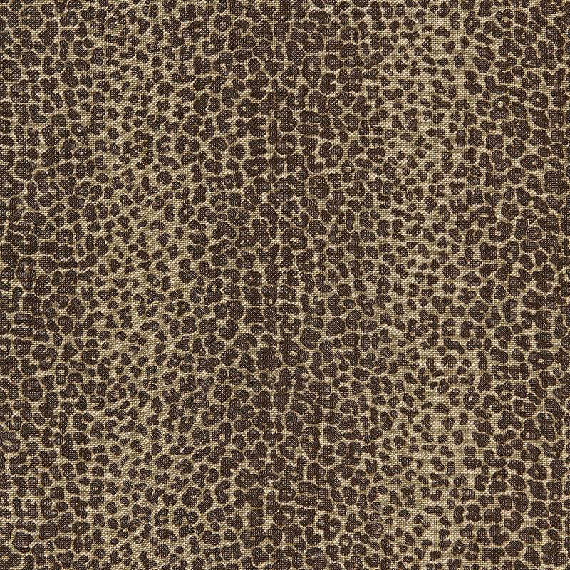 Schumacher Leopard Linen Print Java Fabric