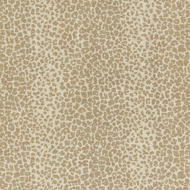 Schumacher Leopard Linen Print Sesame Fabric
