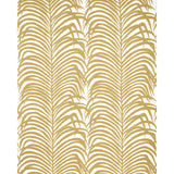 Schumacher Zebra Palm Khaki Fabric