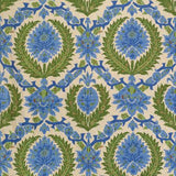 Brunschwig & Fils ZENOBIA LINEN PRINT CANTON BLUE/GREEN Upholstery Fabric