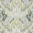 Schumacher Cambay Paisley Print Oyster Fabric