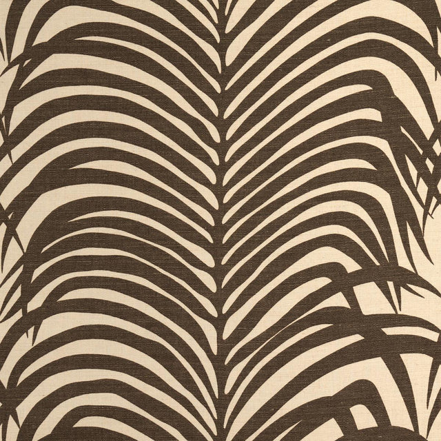 Schumacher Zebra Palm Java Fabric