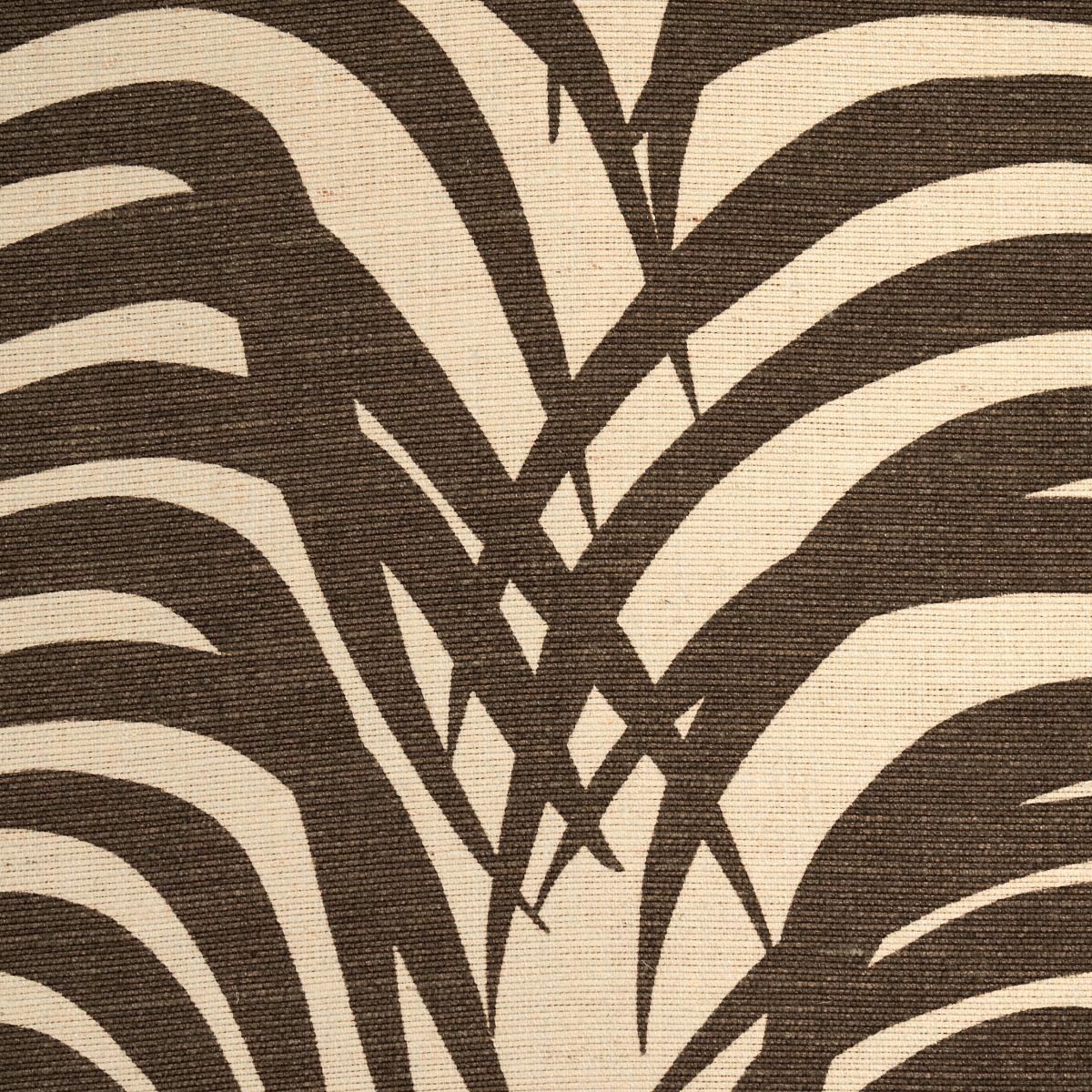 Schumacher Zebra Palm Java Fabric
