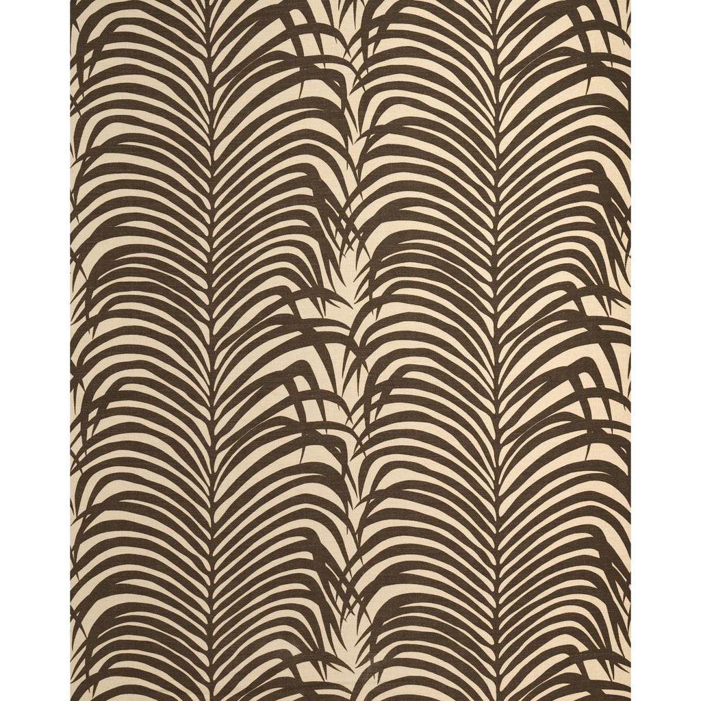 Schumacher Zebra Palm Java Fabric