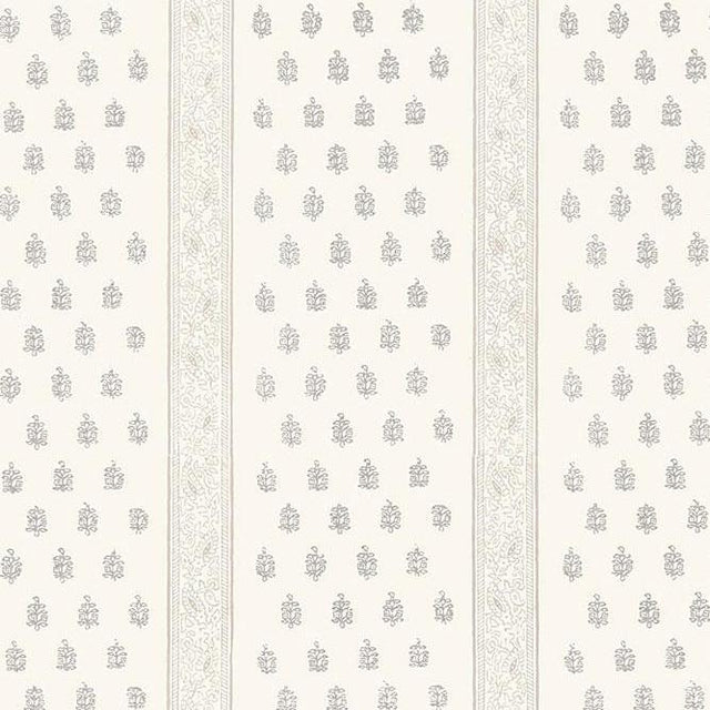 Schumacher Katsura Stripe Oyster Wallpaper