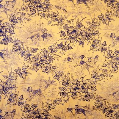 Brunschwig & Fils ON POINT COTTON PRINT BLUE Fabric