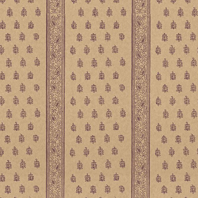 Schumacher Katsura Stripe Aubergine Wallpaper