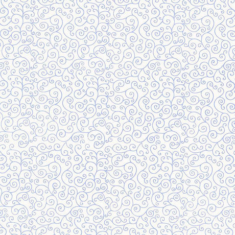 Schumacher Sangar Scroll Delft Wallpaper