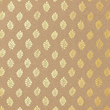 Schumacher Bakara Leaf Gilt Wallpaper
