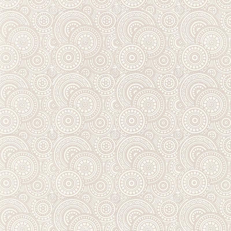 Schumacher Sadari Oyster Wallpaper
