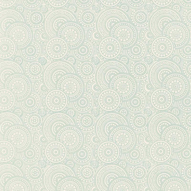 Schumacher Sadari Water Blue Wallpaper