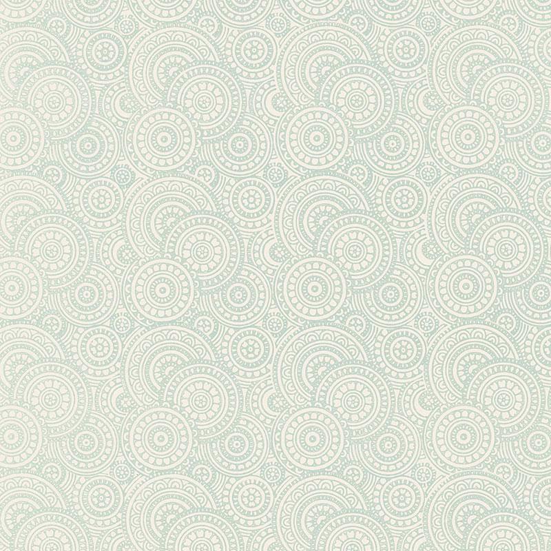 Schumacher Sadari Water Blue Wallpaper