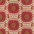 Brunschwig & Fils SAMARKAND COTTON AND LINEN PRINT DUSTY ROSE/RUST Fabric