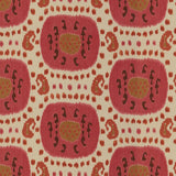 Brunschwig & Fils SAMARKAND COTTON AND LINEN PRINT DUSTY ROSE/RUST Fabric