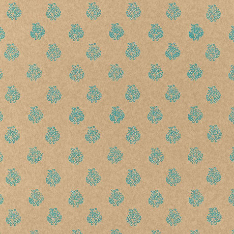 Schumacher Kaladera Turquoise Wallpaper