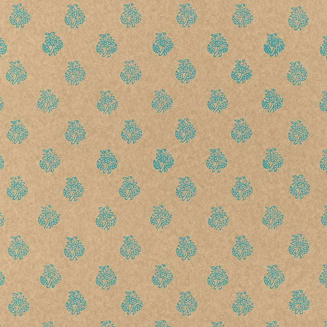Schumacher Kaladera Turquoise Wallpaper