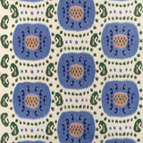 Brunschwig & Fils SAMARKAND COTTON AND LINEN PRINT CANTON BLUE/GREEN Fabric