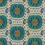 Brunschwig & Fils SAMARKAND COTTON AND LINEN PRINT AQUA/BLUE Fabric