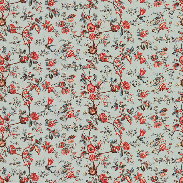 Brunschwig & Fils BOUGAINVILLE COTTON PRINT BLEU Fabric