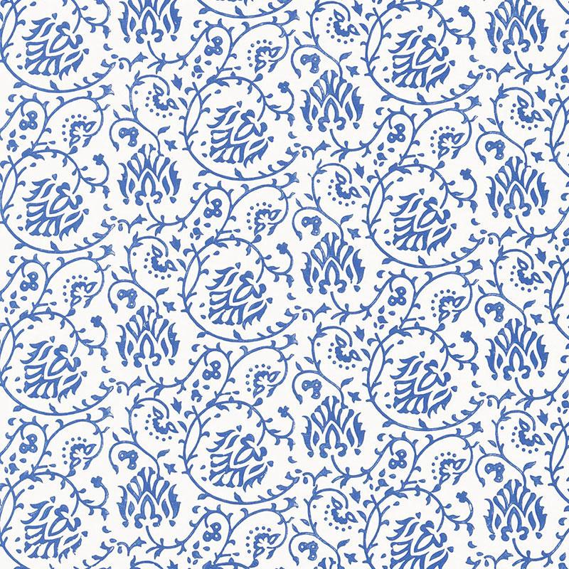 Schumacher Sarana Vine Delft Wallpaper