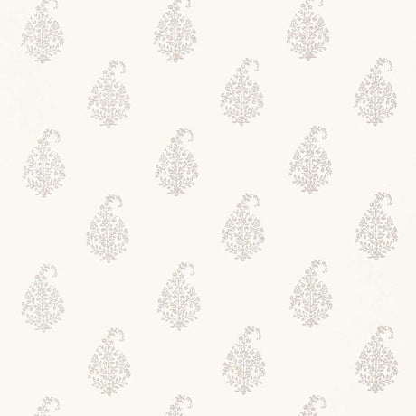 Schumacher Kerala Paisley Oyster Wallpaper