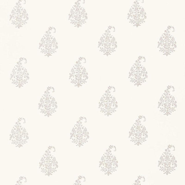 Schumacher Kerala Paisley Oyster Wallpaper